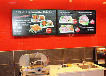 Digital signage example: grocery